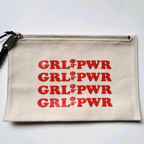 Rebecca Minkoff Grl Power Canvas Clutch - Picture 3 of 7